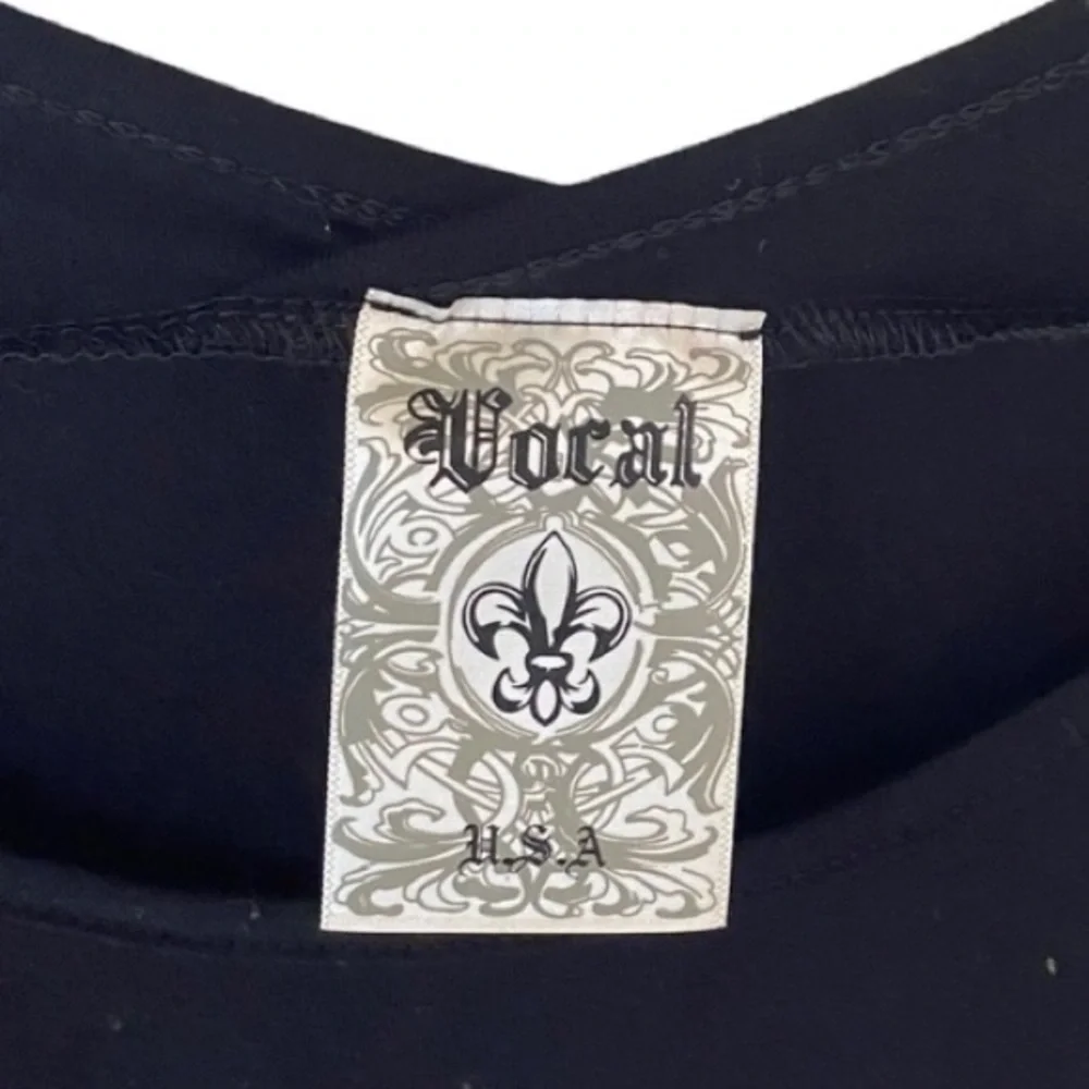 VOCAL Skulls Dolman Sleeve Top M black - Picture 7 of 8